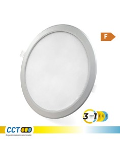 Downlight LED empotrable redondo 18 W 3CCT 1820 lm marco aluminio