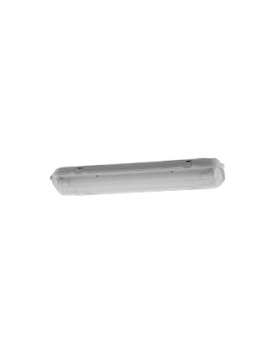 Wasserdichte LED-Leuchte für 2 Röhren 60 cm, weiß, IP65