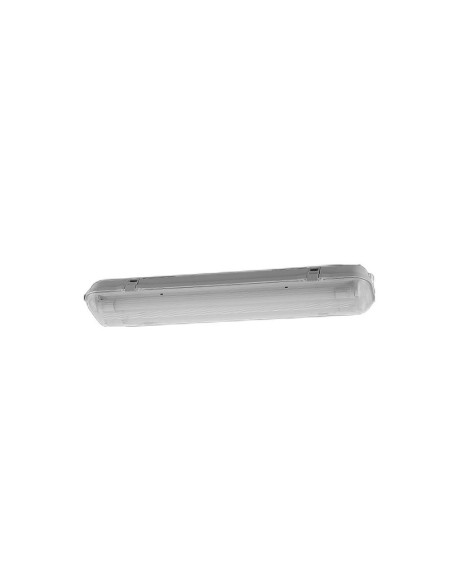 Écran étanche pour 2 tubes LED 60 cm, blanc, IP65