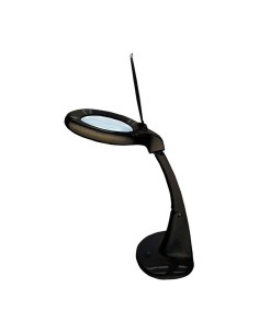 LED-Lampe mit Lupe 3x 12x 4W 300lm schwarz