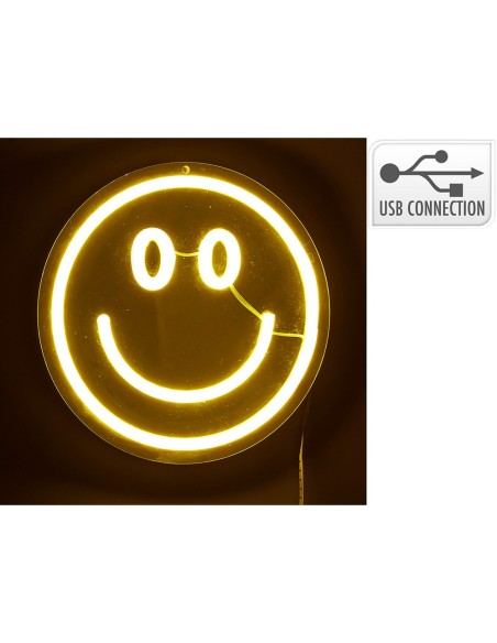 Luce LED neon decorativa faccia - specchio, 20 x 20 cm
