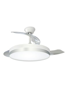 Ventilador de techo 3cct con 6 velocidades y diseño plateado