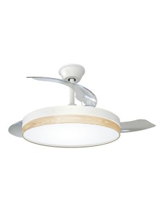 Ventilateur de plafond 3cct avec télécommande, 107 cm, bois