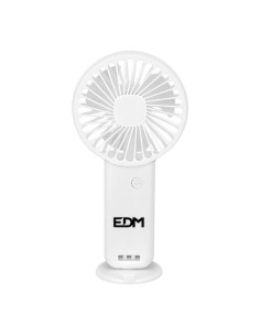 Ventilador de mano con base extraíble y soporte para smartphone