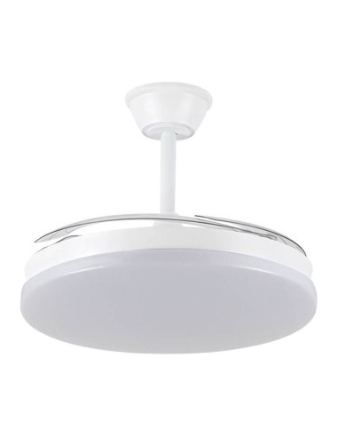Ventilador de teto LED 3CCT com lâminas retráteis, 72W