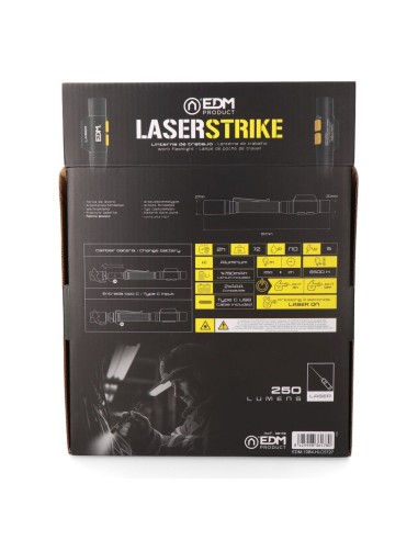 Wiederaufladbare LED-Stiftlampe 250 lm
