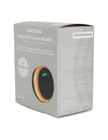 Baliza V16 de emergência homologada geolocalizável DGT 3.0