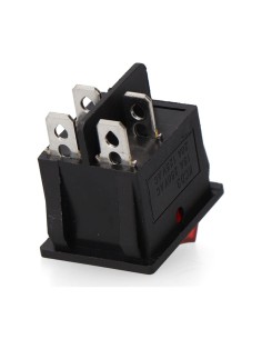 Interruttore doppio luminoso incassato on/off 15A 4 pin 2