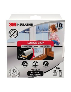 Guarnizione di isolamento premium per fessure grandi da 2,5 a 6,5 mm, bianca, 6 m