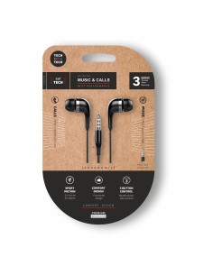 Cuffie Eartech con connettore mini-jack nere