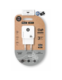 Carregador rápido GAN 20W USB-C branco