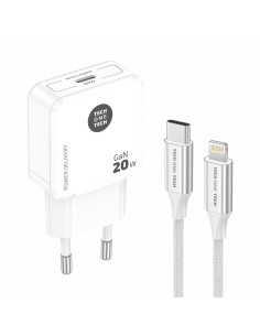 Ultra Fast GAN 20W Charger with USB-C to Lightning Cable 1m 2