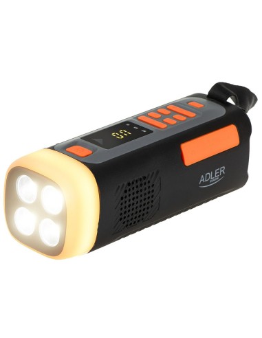 Solar-Notfallradio mit Kurbel und 4W LED-Lampe