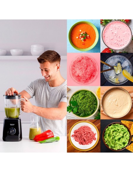 Liquidificador de vidro otimizado 1500 W 1,5 L