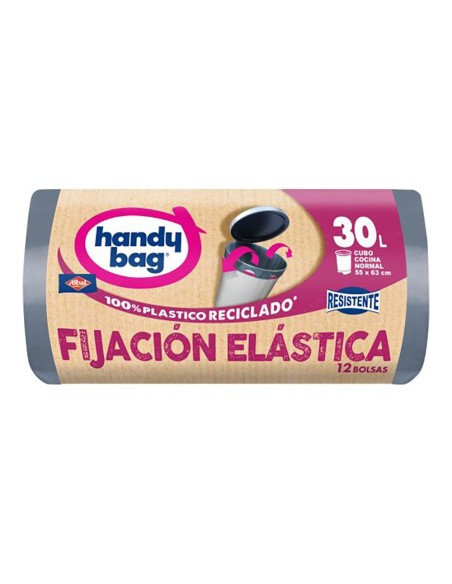 Elastic Fixation Trash Bag 30 l, 12 pcs