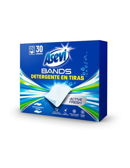 Detergente en tiras Bands Active Fresh, 30 dosis