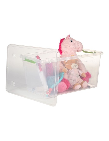 Boîte transparente multiusage avec roues 44 l - 58,5 x 39 x 30 cm