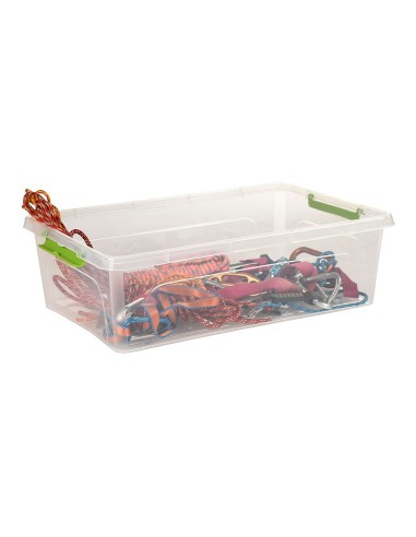 Scatola trasparente multiuso con ruote 29 l - 58,5 x 39 x 17 cm