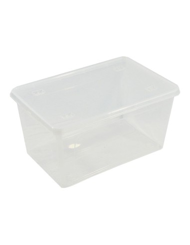 Caja transparente multiusos con tapa 44 l - 58,5 x 39 x 30 cm