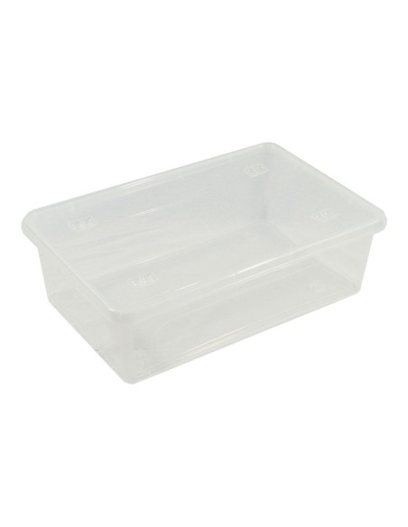 Transparente Mehrzweckbox mit Deckel 29 l - 58,5 x 39 x 17 cm