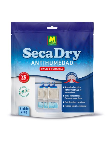 Secadry Anti-Feuchtigkeit Kleiderbügel, 210 g, 3 Stk