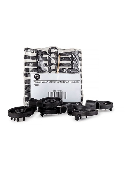 Black Shade Cloth Clips, 10 Pack