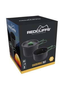 Grüne anodisierte Aluminiumtöpfe 13 x 9 cm 2