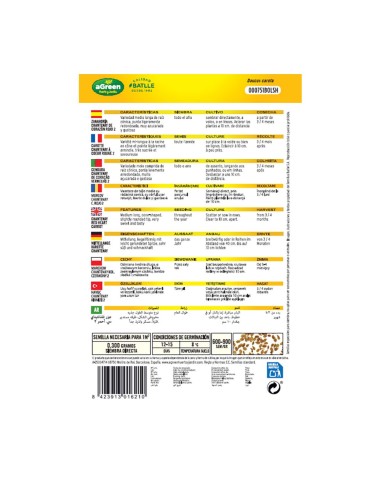 Pacchetto di semi di carota Chantenay Cuore Rosso 2