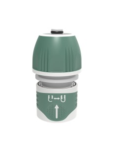 Universal stop hose quick connector, ½ inch - 5/8 inch