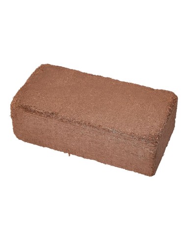 Compressed coconut fiber brick for sustainable construction