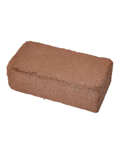 Compressed coconut fiber brick for sustainable construction
