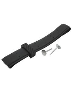 Black rubber collar for trees, 3.8 x 90 cm