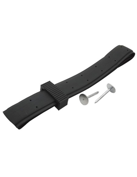 Collare in gomma nera per alberi, 3,8 x 90 cm