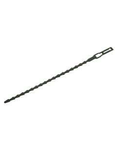 Reusable green ties, 17 cm, pack of 40 units