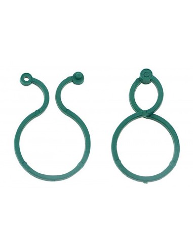 PVC-Clips zur Unterstützung kleiner Bäume, 4 x 2,7 cm - Blister mit 20 Stück