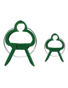 Clip per supporto piante, due dimensioni, blister da 20 pz