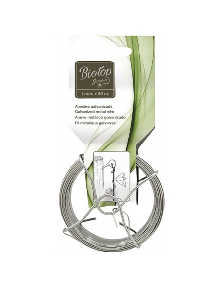 Galvanized metal wire, ø1 mm x 50 m