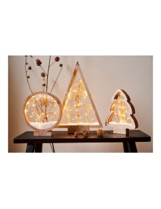 Círculo de madera con microleds 25 leds - 4,30 x 25 x 27,5 cm 2
