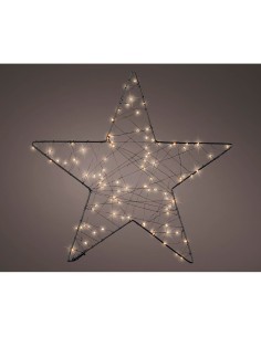 Outdoor mesh microled star figure 38 cm with warm light