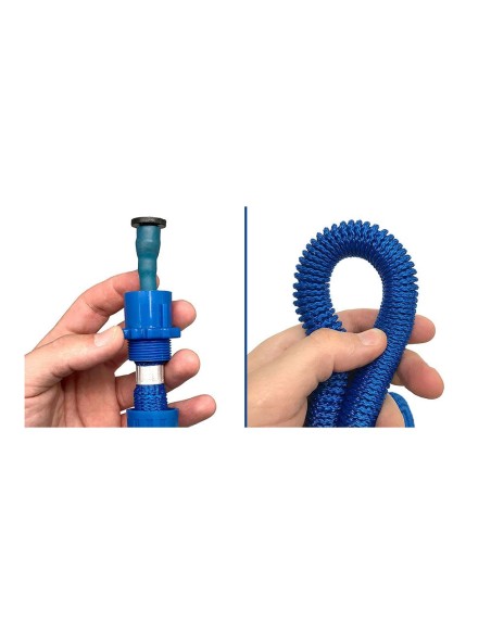 Tubo espandibile xpansy pro blu 15 m con 7 modalità di irrigazione