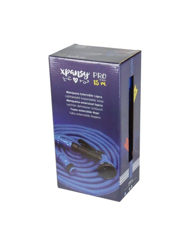 Tubo espandibile xpansy pro blu 15 m con 7 modalità di irrigazione