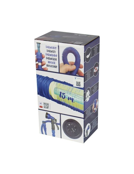 Tubo espandibile xpansy pro blu 15 m con 7 modalità di irrigazione