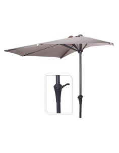 Gartenparasol taupe, Durchmesser 270 cm