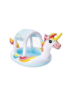 Inflatable unicorn kids pool with sprayer 254 x 132 cm