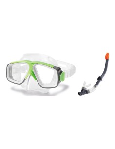 Diving goggles and snorkel with ergonomic design and anti-fog feature