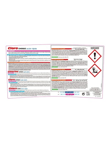 Cloro granulare shock 5 kg - Trattamento efficace dell'acqua