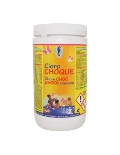 Cloro granulado para tratamiento de agua, bote 1 kg