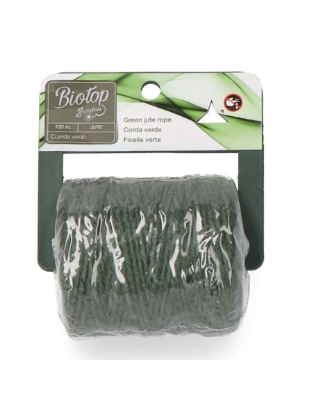 Green jute cord 100 m for industrial use
