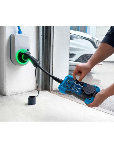 Adattatore di prova per stazioni wallbox tipo 2, ricarica AC