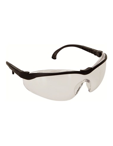 Clear safety glasses with ergonomic design